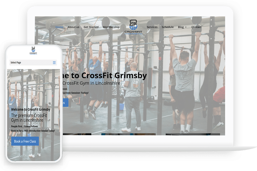 Website design for gym by bewelogical